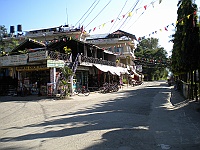 The main street in Sauraha.